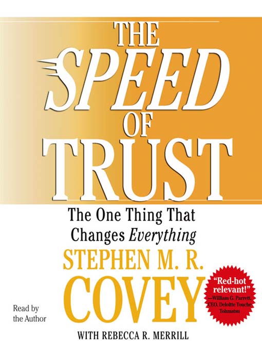 Title details for The SPEED of Trust by Stephen M.R. Covey - Wait list